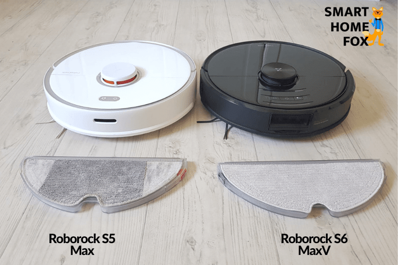 Моющая салфетка Roborock S5 Max в сравнении с моющей салфеткой Roborock S6 MaxV